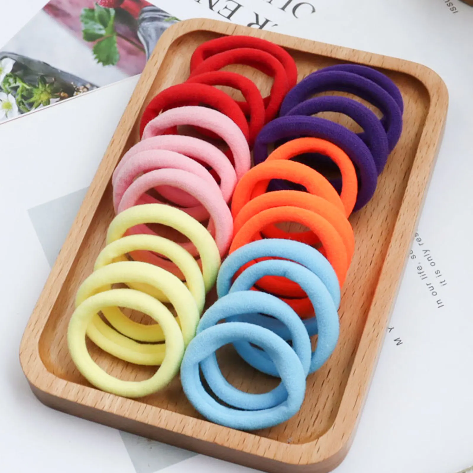 

4.5CM Thicken Solid Color Big Rubber Band Girl Ponytail Holder Gum Headwear Elastic Hair Bands Women Hair Accessories Ornaments