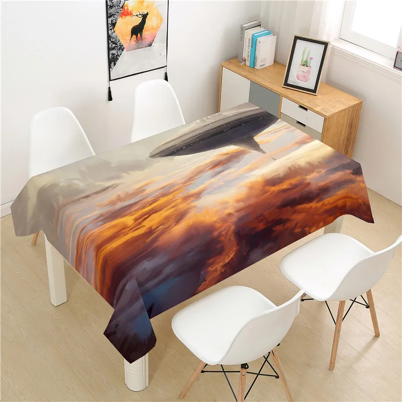 

Скатерть из полиэстера, прямоугольный стол для отеля и пикника, декоративное покрытие для обеденного стола