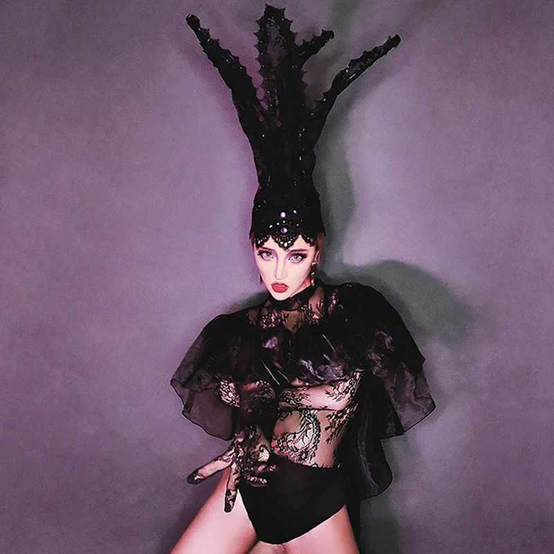 Модное платье для ночного клуба боди пикантные черные сапоги кружево