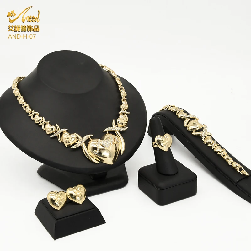 

ANIID African Jewelry Set Gold Dubai For Women Indian XO Necklace Ethiopian Traditional Habesha Wedding Collection Brazilian New