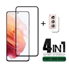 4 в 1 для Samsung Galaxy S21 стекло для Samsung S21 закаленное стекло полная Защита экрана для Samsung S20 FE S21 Plus стекло для объектива