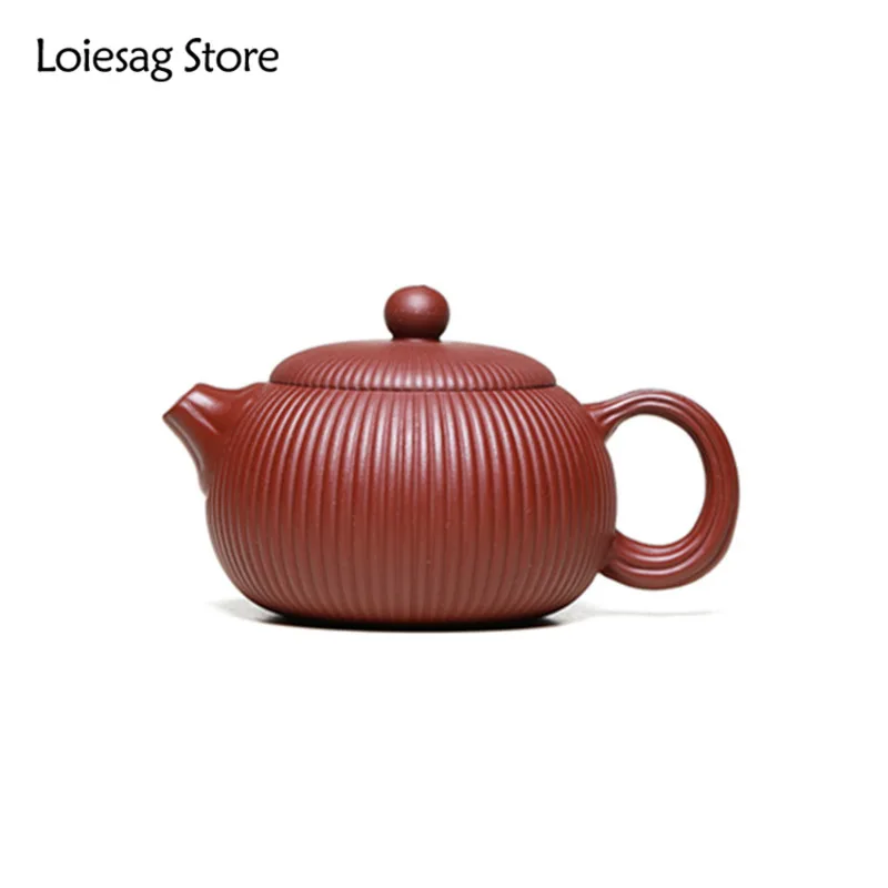 

Loiesag 200ml Yixing Famous Purple Clay Teapots Xishi Tea Pot Beauty Kettle Raw ore Handmade Kung Fu Tea Set Dahongpao Authentic