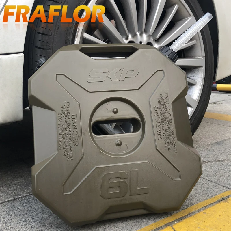 6L литровый армейский зеленый квадроцикл UTV мотоцикл запасной канистра газовый топливный бак пластиковый бензиновый автомобильный контейнер бензиновый бак канистра