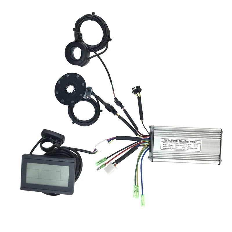 

Контроллер синусоидальной волны для электрического велосипеда, 36 В, 48 В, 500 Вт, 22 А, с дисплеем KT LCD3, дроссельной заслонкой и датчиком аксессуа...