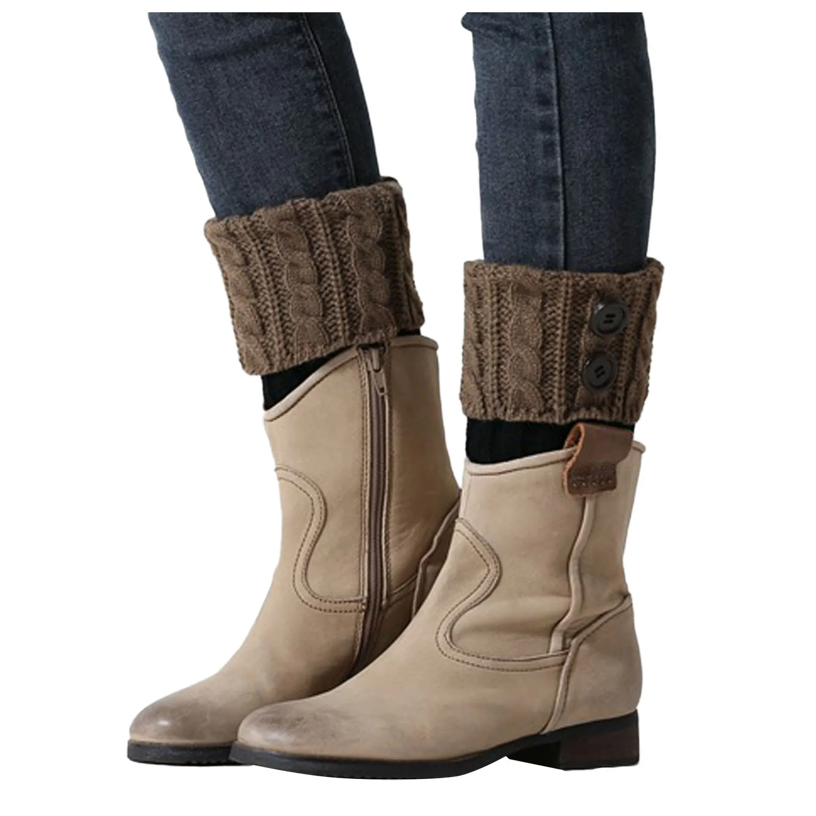 

Новинка 2021, Женский вязаный манжет для ботинок, вязаные топперы, зимние теплые вязаные гетры, вязанные крючком Леггинсы Slouch Boot Socks