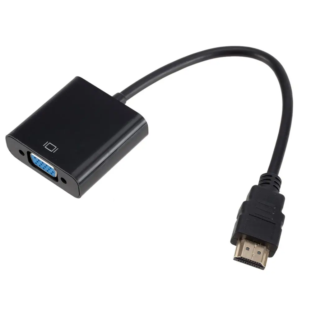 Переходник преобразователь HD 1080P HDMI совместимый с VGA кабель штырь гнездо со