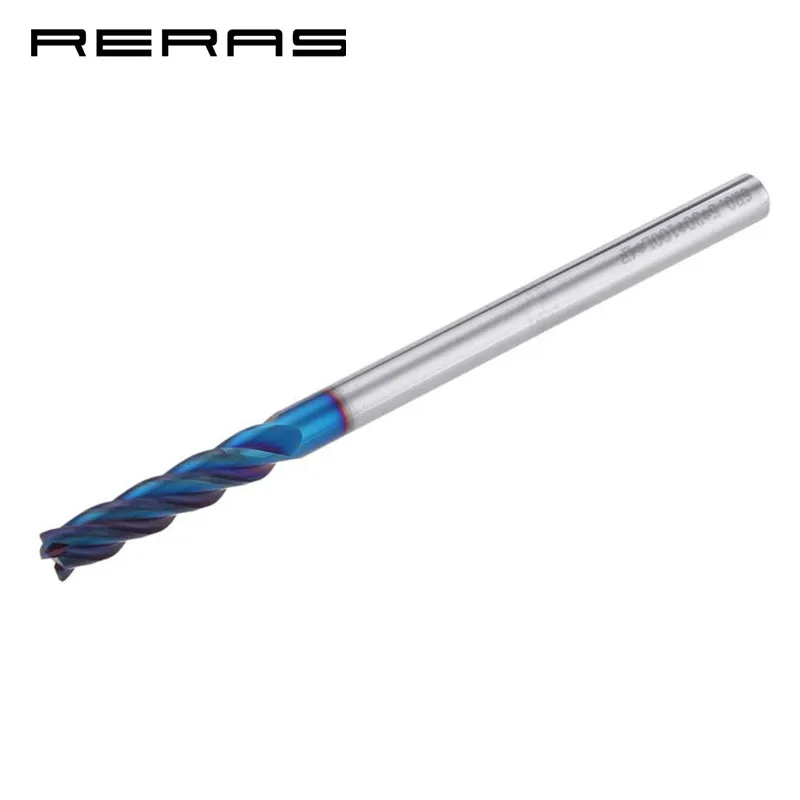 4/6/8 мм HRC60 шаровая фреза с круглым носом R0.5 R1.0 4 флейты карбида вольфрама NACO