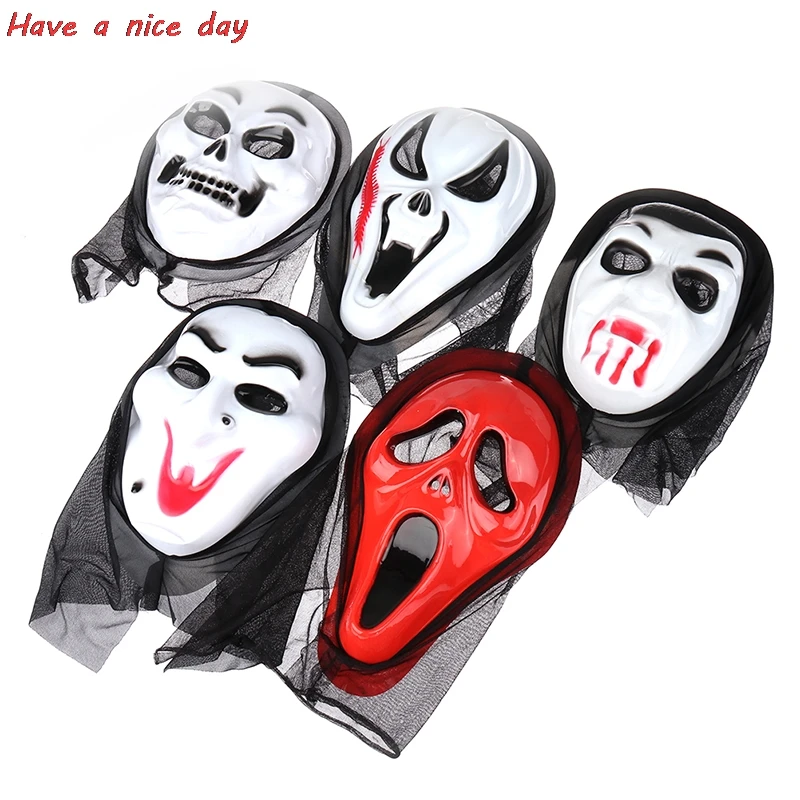 

Novelty Scary Toys Halloween Carnival Masker Party Ghost Face Mask Horror Screaming Grimace Mask for Adult Scary Cosplay Prop