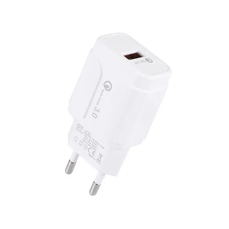 

Single USB QC3.0 Mobile Phone Charger Fast Charge Travel Smart Charging Head For Apple Tablet