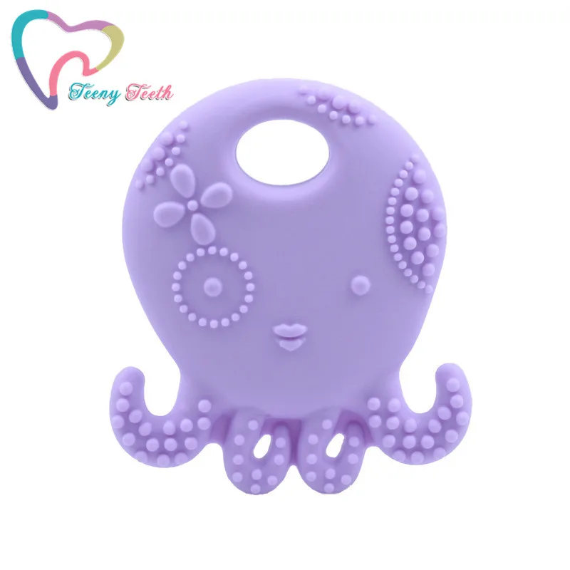 1 шт. силиконовая подвеска в виде осьминога без бисфенола|silicone pendant|silicone teether