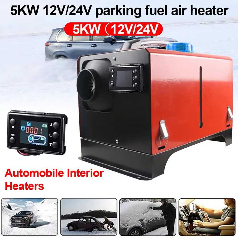 5kW 12V 24V автомобильный обогреватель с ЖК дисплей Дисплей низкая Шум низкий расход