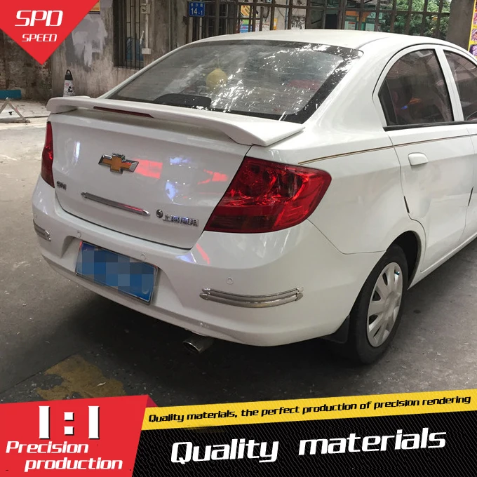 Для Chevrolet Sail Спойлер ABS Материал заднее крыло автомобиля праймер цвет задний