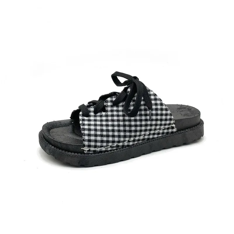 

SHOFORT 2021 New Summer Shoes for Women Wear Fashion Wild Nonslip Korean Soft Bottom Beach Sandals and Women's Slippers