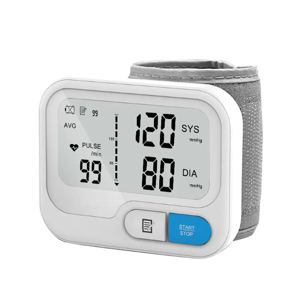 

Portable Blood Pressure Monitor Sphygmomanometers Monitor Tonometer Automatic Upper Arm LED Diaplay Screen Monitors Rate Meter