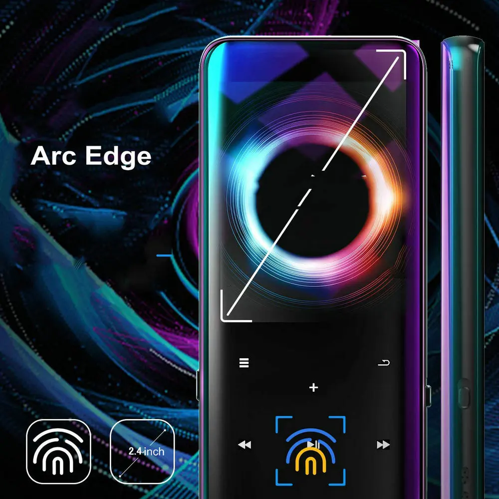 Mp4 плеер с Bluetooth 8 ГБ 16 32 музыкальный сенсорной кнопкой FM радио видео