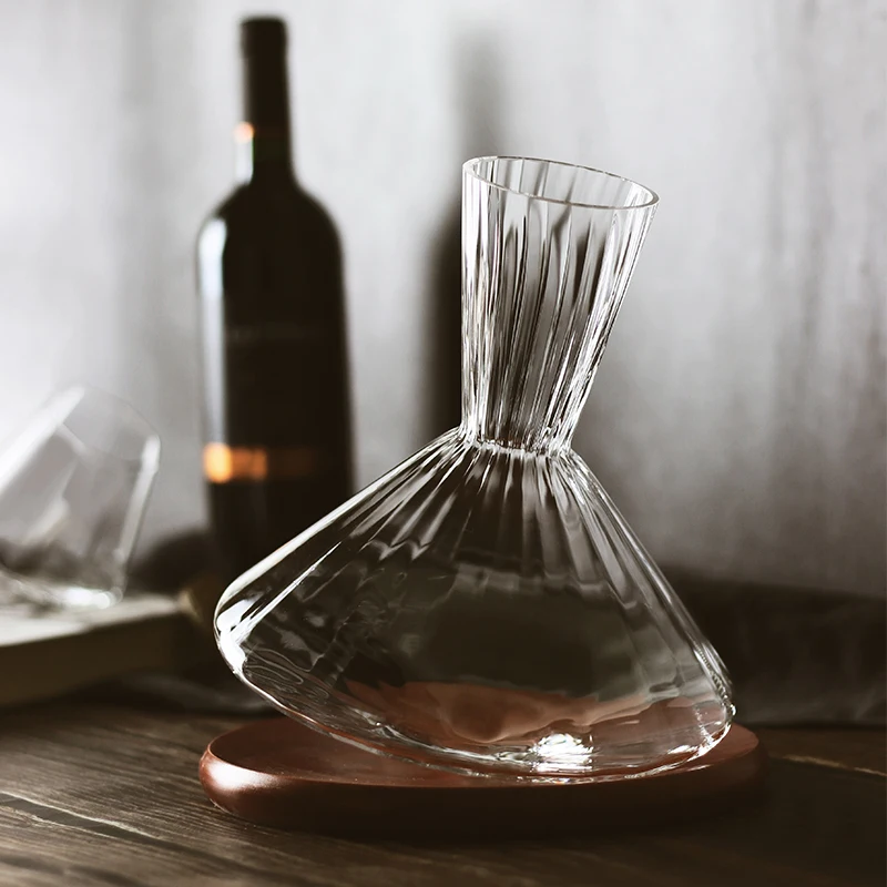 

Crystal Glass Wine Separator Transparent Tumbler High Grade Creative Wine Separator with Planks Decanter Vino Barware DM50WS