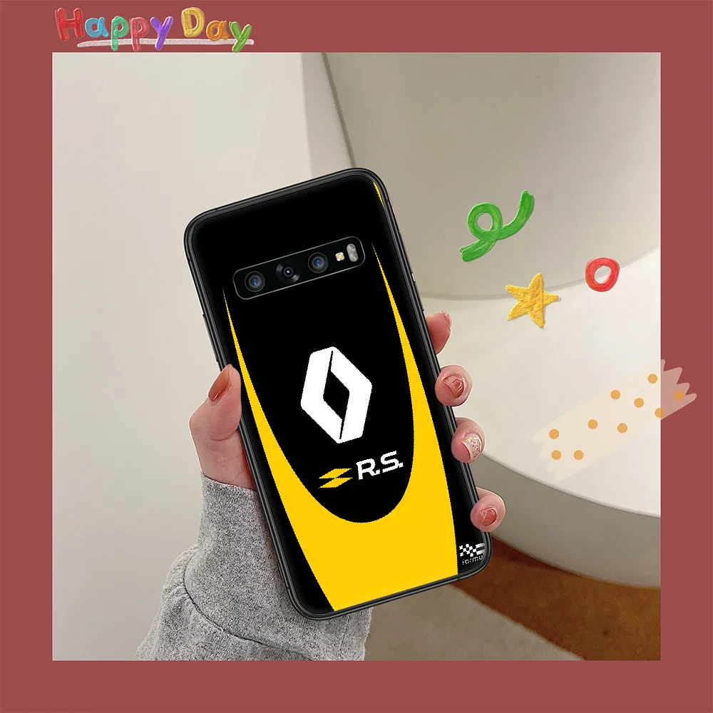 

Renault rs car Phone Case for Samsung Galaxy Note S 6 7 8 9 10 E 20 Ultra Edge Plus black Bumper 3D Cover Painting Cell Trend