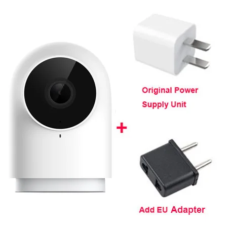 Add EU Plug Оригинальная смарт-камера Xiaomi Aqara 1080P G2 шлюз Zigbee связь IP Wifi веб-камера облачная безопасность умные устройства pk Dafang камера - Цветной: Add EU Plug
