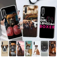 boxer dog soft phone case for xiaomi redmi note 10 10s 9 9s 8 7 8t 11s 11t 11 pro 9a 9t 9c 8a 7a shell cover funda coque