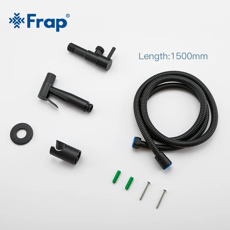 

Frap Black Bidet Faucet bathroom bidet toilet faucet mixer hygienic shower clean muslim shower portable bidet gun sprayer