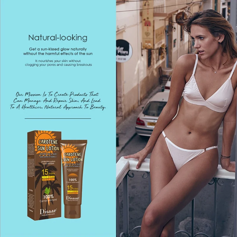 Fast Tan Bronze Self Tanner Lotion Face Body Solarium Cream for Day Tanning Sun Block Makeup Foundation n | Красота и здоровье