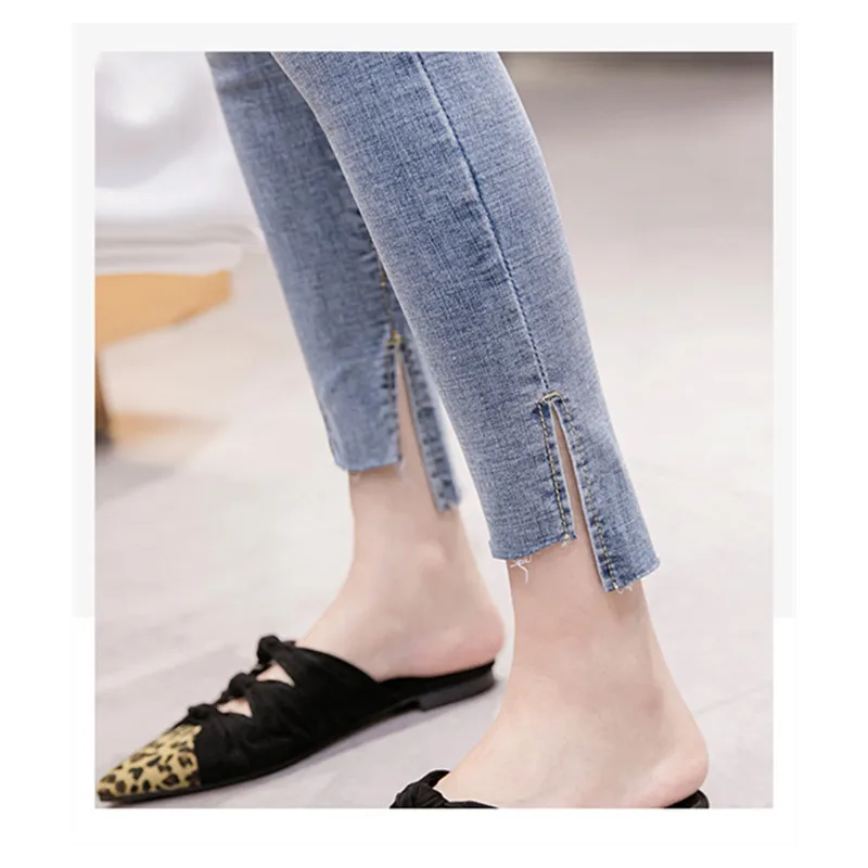 

JUJULAND Jeans Female Denim Pants Blue Color Womens Jeans Donna Stretch Bottoms Feminino Skinny Pants For Women Trousers 805