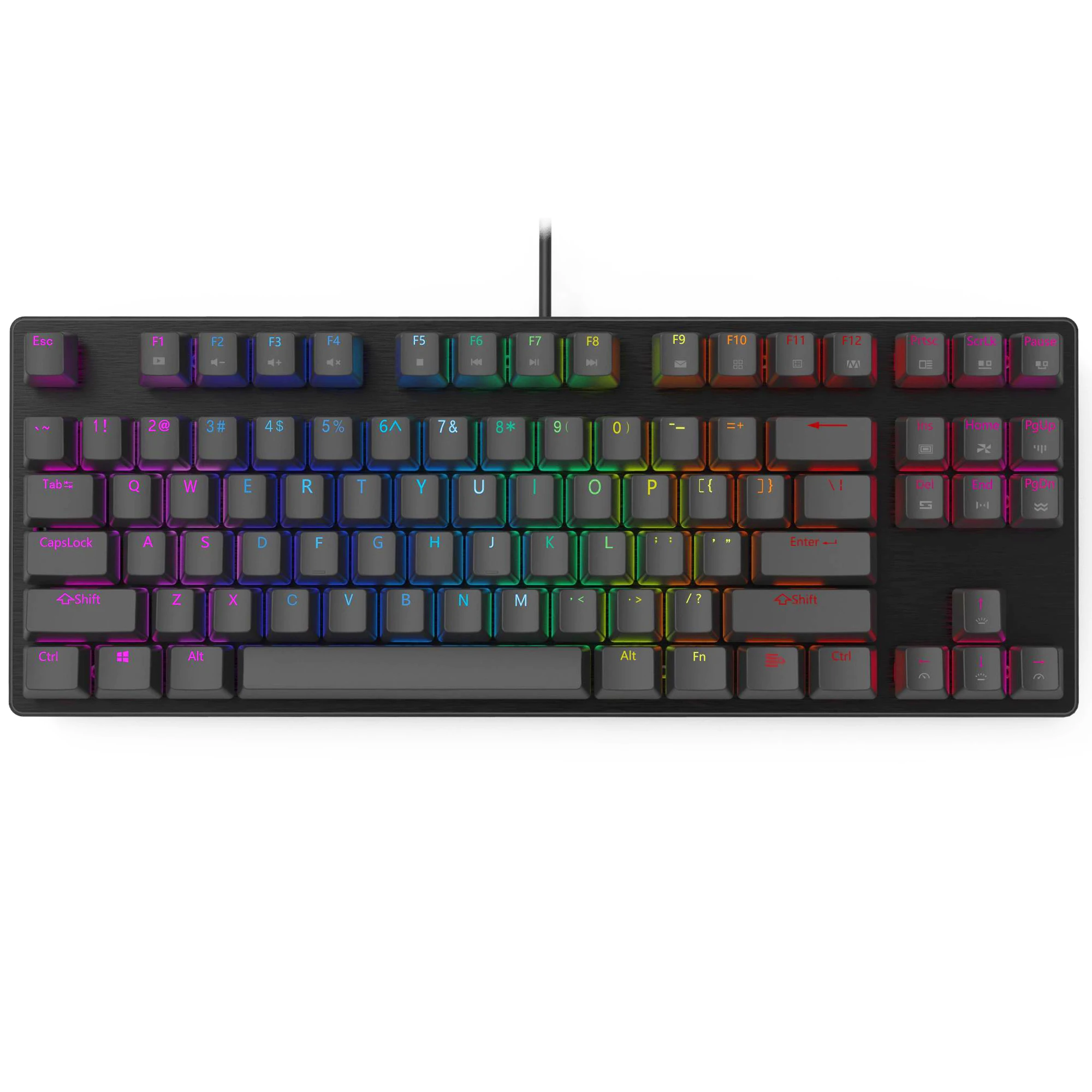 Механическая клавиатура Smart Duck xs87, 87 клавиш, 80% TKL, переключатель горячей замены, световой эффект, RGB-переключатель, светодиодная подсветка, Тип c, программное обеспечение, макро