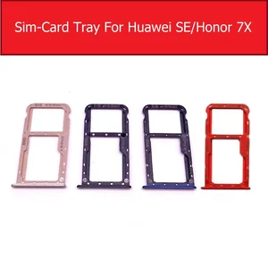 Гнездо для Sim-карты для Huawei SE  Honor 7X, держатель слота для Sim-карты для Huawei Honor 7X, адаптеры для Sim-карты, запасные части