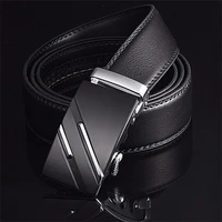 famous brand belt men top quality genuine luxury leather belts for menstrap male metal automatic buckle