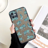 luxury leopard wild animals pattern transparent phone case for iphone 13 12 mini 11 pro x xs xr max 7 8 plus se 2020 cover