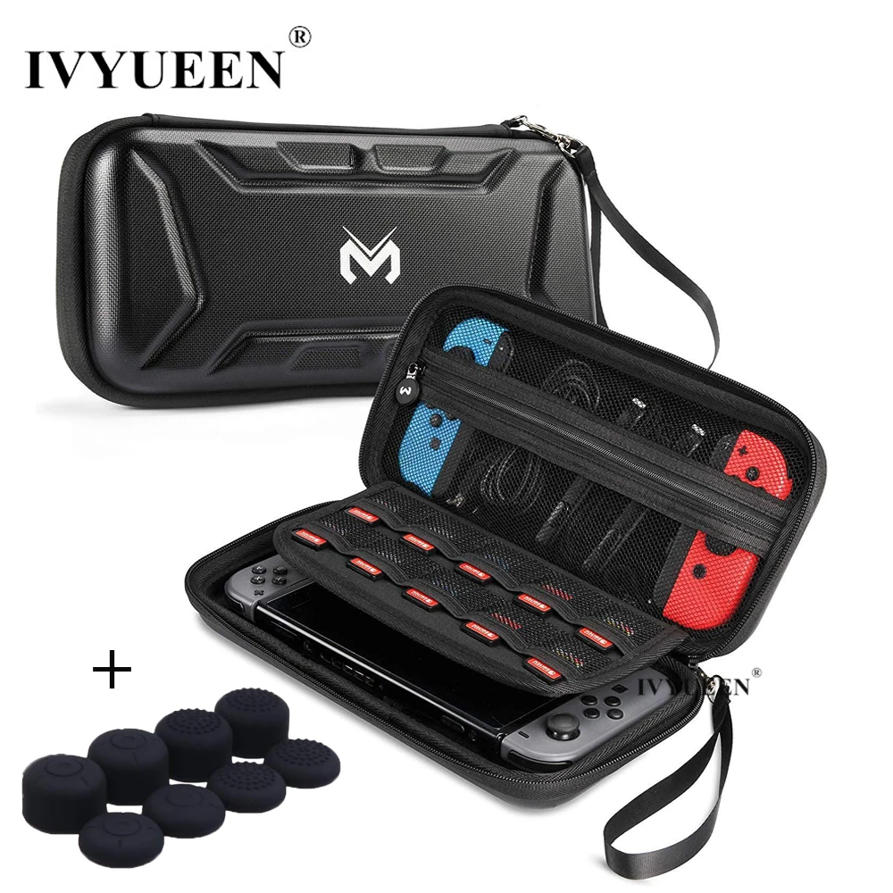 IVYUEEN для консоль Nintendo сумка хранения защитная оболочка + 8 ручек Nitendo Switch Joy Con
