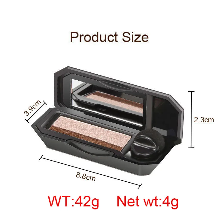 

Double Color Lazy Eyeshadow with Mirror Small Mushroom Head Eye Shadow Brush Women Waterproof Two-color Eye Makeup