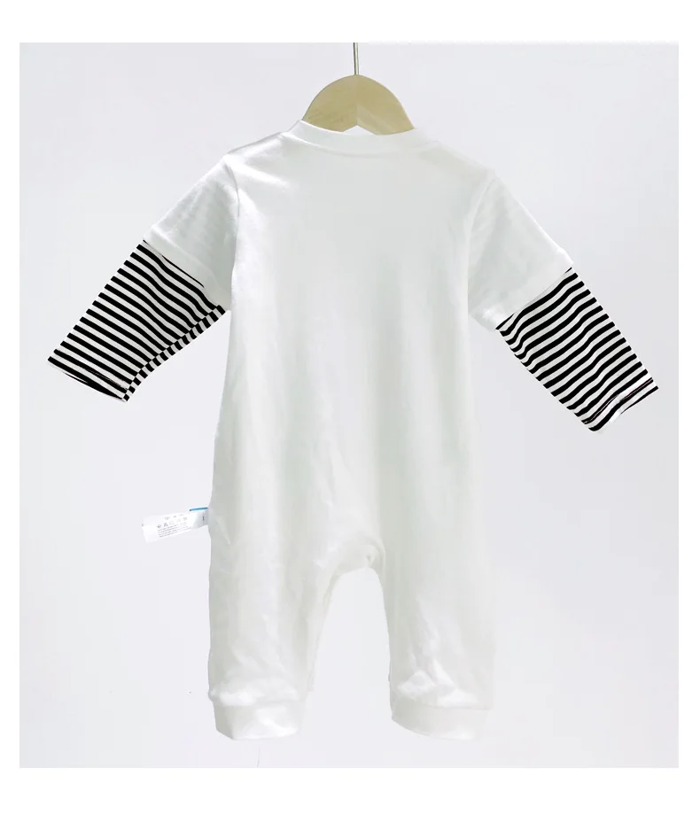 

Baby Clothes 6-24 Months Jumpsuit White Spring Autumn Long Sleeve Cotton Infant Clothing Baby Rompers