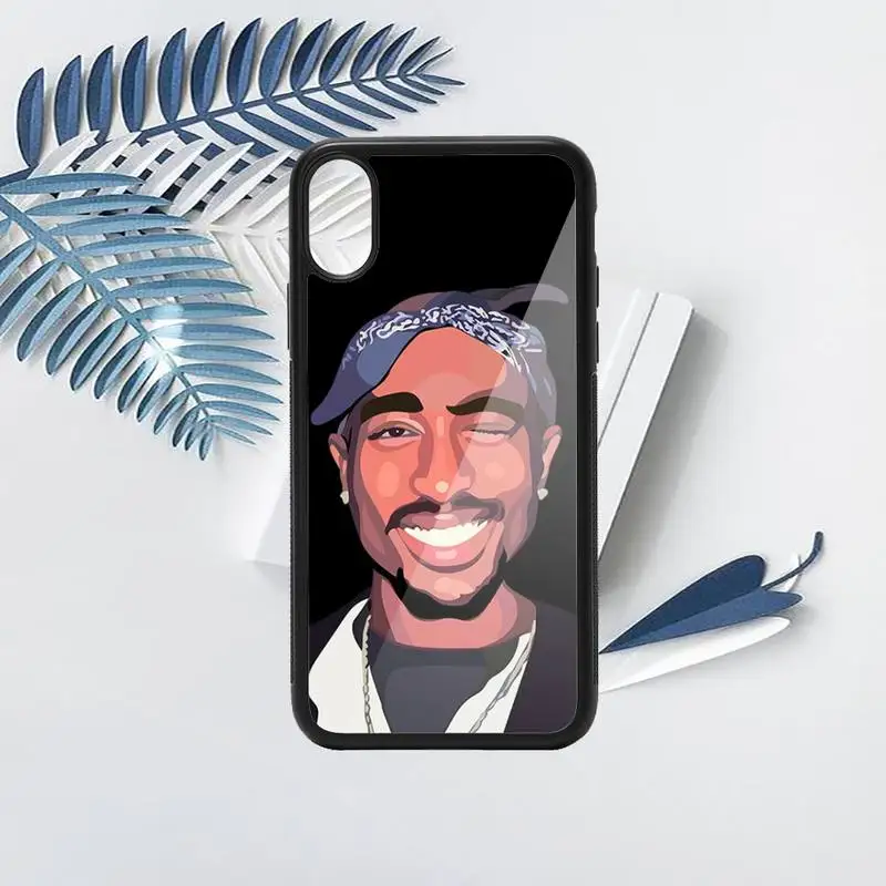 

2pac famous rapper luxury brand cover Phone Case shell PC for iPhone 11 12 pro XS MAX 8 7 6 6S Plus X 5S SE 2020 XR