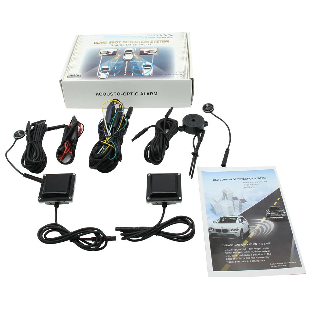

Car Blind Spot Detection Sensor Safety Alert System Universal Warning Long Distance Car Styling