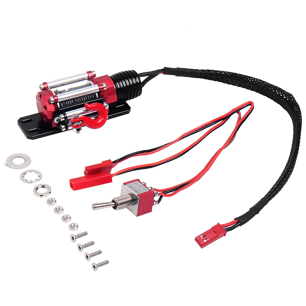 Металлическая электрическая лебедка и беспроводной пульт дистанционного