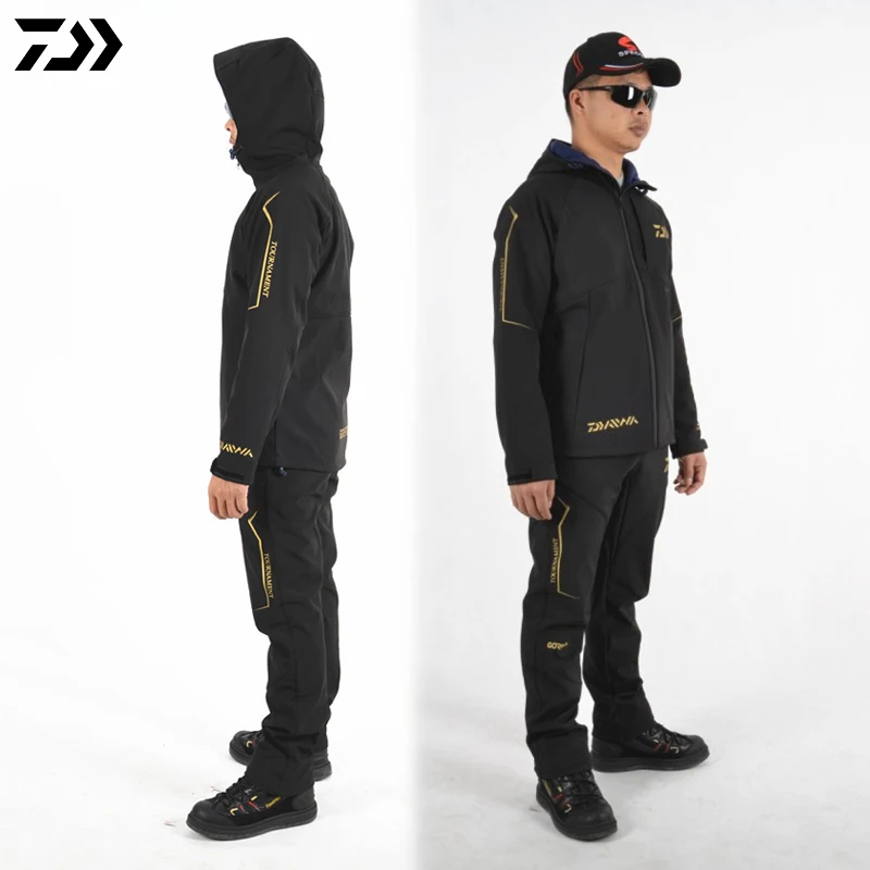 Daiwa новые уличные костюмы для рыбалки мужские теплые куртки одежда для подледной рыбалки ветрозащитная спортивная одежда походная куртка и штаны
