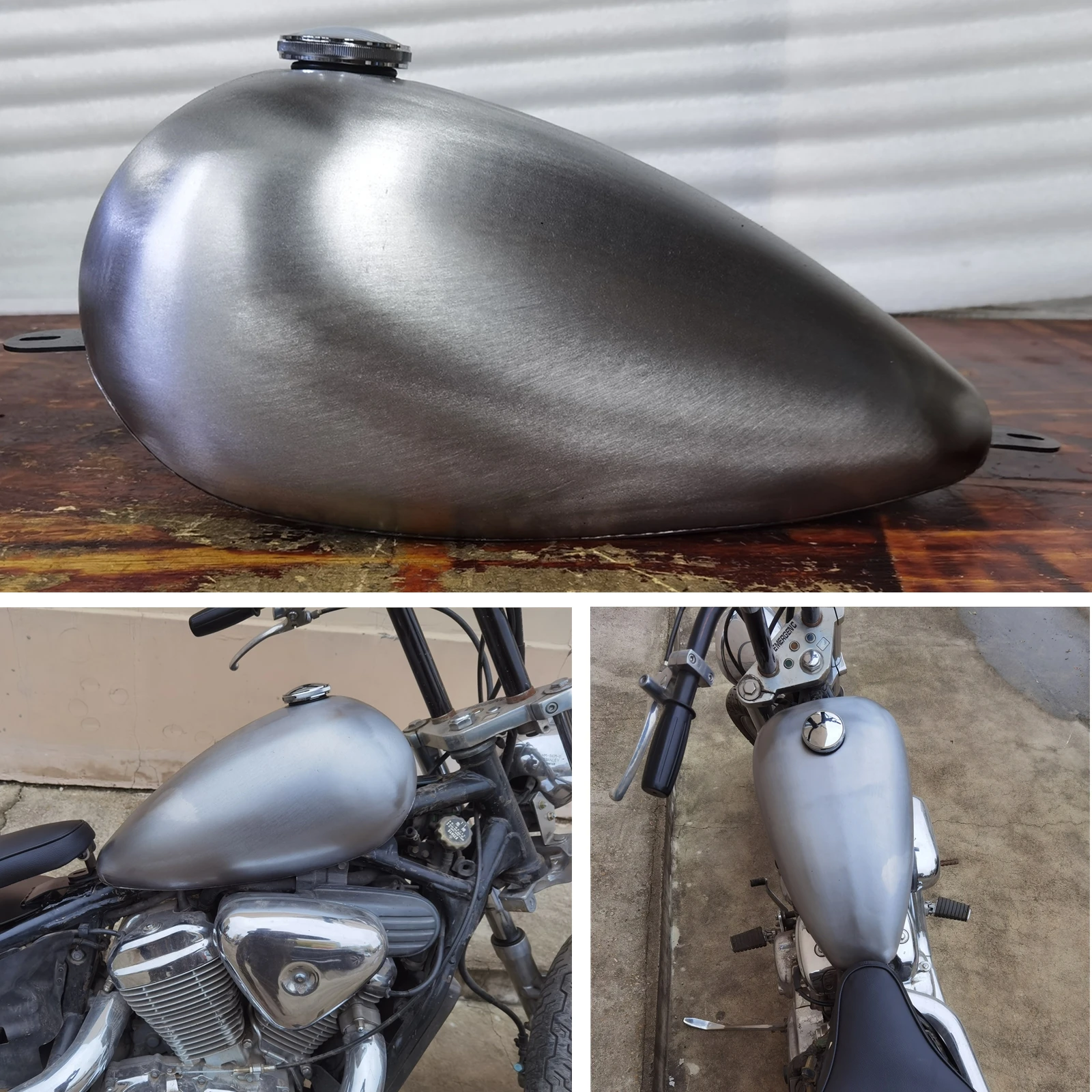 

Бензиновый бензиновый топливный бак для HONDA steed400 600 10L, модифицированный мотоциклетный винтажный топливный бак ручной работы