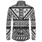 Мужская рубашка с длинным рукавом и принтом в этническом полинезийском стиле