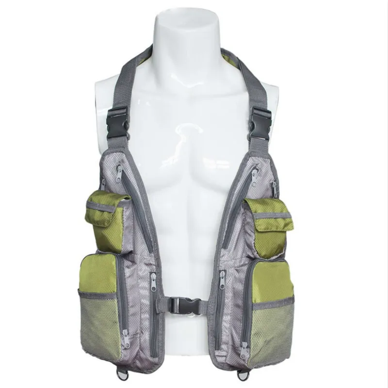 Быстросохнущий жилет для рыбалки с несколькими карманами мужчин и женщин