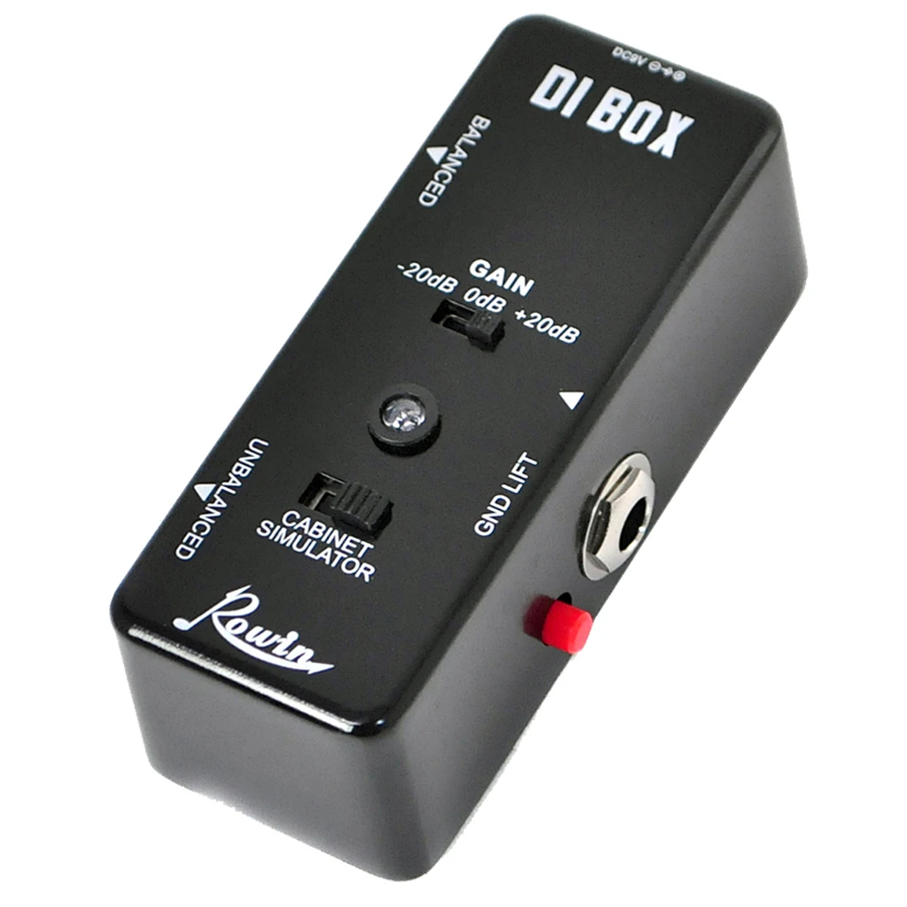 Rowin LEF-331 DI BOX Smart direct input box с ультра низким искажением, он тихонько передаёт ЗВУК гитары или бас непосредственно t