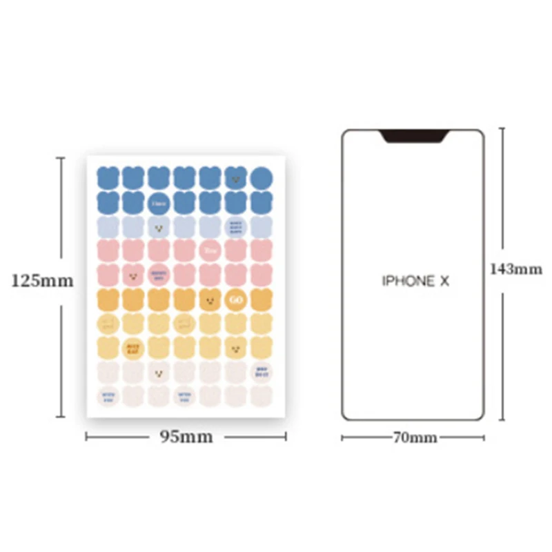 

3sheets Cute Bear Hand Account Collage Decoration Stickers Summer Series Hand Account Decoration Sticker Creative Scrapbooking