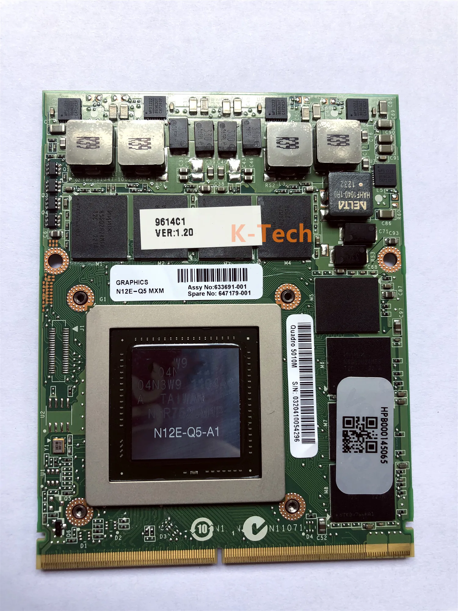N12E Q5 A1 4GB Quadro 5010M Q5010M видеокарта VGA с x кронштейном для Dell M6600 M6700 M6800 M15X HP 8760W
