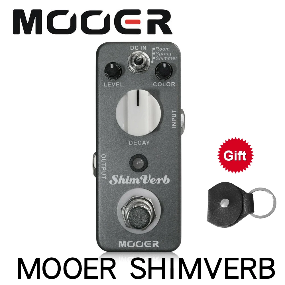 MOOER Мерцающая педаль эффектов для гитары реверберации 3 режима реверберации: