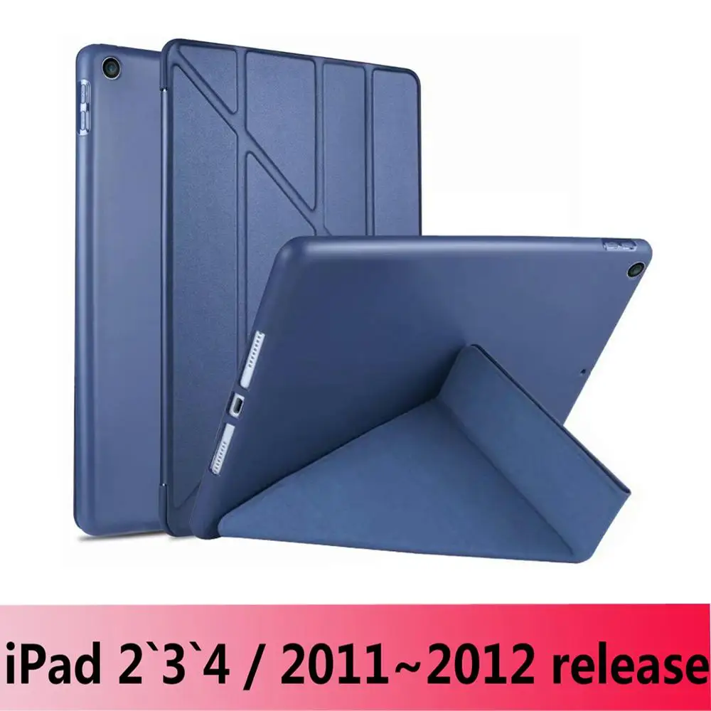 Новый чехол для Apple iPad 2 3 4 мягкий силиконовый из ТПУ с функцией умного сна и