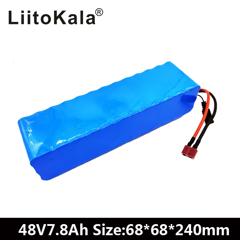 

LiitoKala 48V 7.8AH 13S3P battery pack 48V 15AH 1000W Electric bicycle battery 48V Lithium ion battery 30A BMS