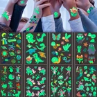 12 шт., светящиеся тату-наклейки в виде единорога