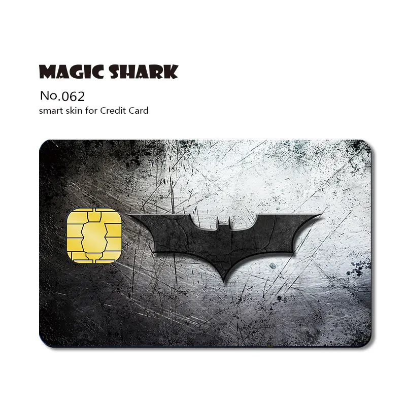 Чехол из ПВХ с наклейкой на кредитную карту Magic Shark Spongebob Marvel Spider Man Batman God of War Tiger Stary