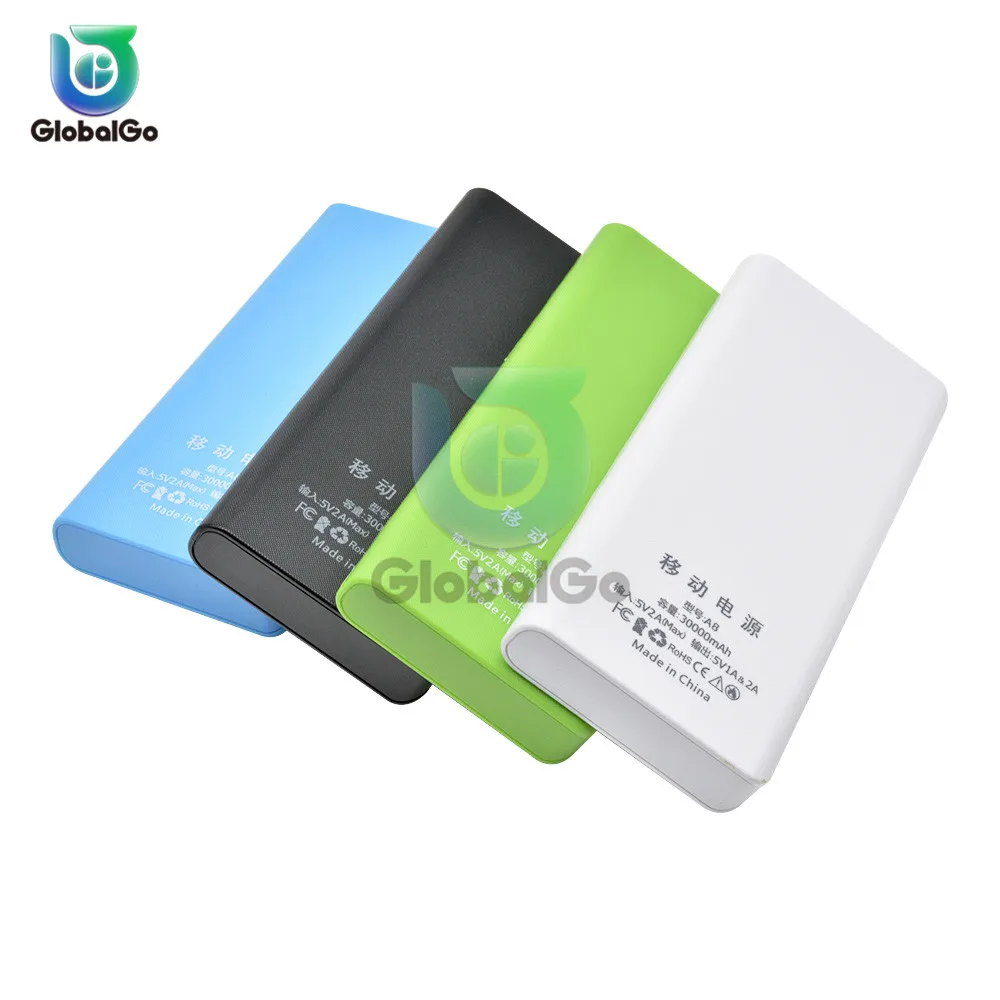 5 в двойной USB 8*18650 Блок питания аккумулятор мобильный телефон зарядное