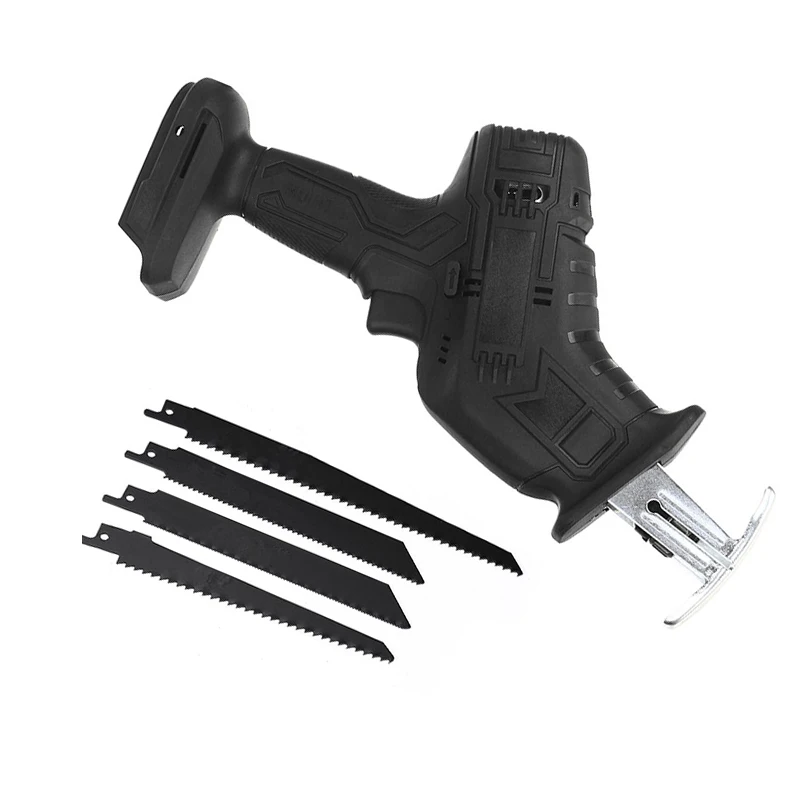 

18V Cordless Electric Reciprocating Saw Variable Speed Metal Wood Cutting Tool Electric Saw With 4 Blades for Makita 18V Battery